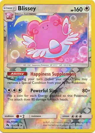 Lost Thunder Blissey #153/214 reverse holo